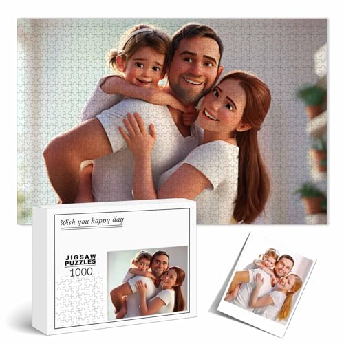 FCLYDER Puzzle von eigenem Foto, Fotopuzzle 35, 70,120, 200, 300, 500, 1000, 1500, 2000, 3000 Teile, Individuelles Puzzle mit eigenem Foto, Gestalte Dein Individuelles Fotopuzzle für Valentinstag FCLYDER Puzzle von eigenem Foto, Fotopuzzle 35, 70,120, 200, 300, 500, 1000, 1500, 2000, 3000 Teile, Individuelles Puzzle mit eigenem Foto, Gestalte Dein Individuelles Fotopuzzle für Valentinstag von FCLYDER