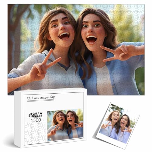 FCLYDER Puzzle von eigenem Foto, Fotopuzzle 35, 70,120, 200, 300, 500, 1000, 1500, 2000, 3000 Teile, Individuelles Puzzle mit eigenem Foto, Gestalte Dein Individuelles Fotopuzzle für Valentinstag FCLYDER Puzzle von eigenem Foto, Fotopuzzle 35, 70,120, 200, 300, 500, 1000, 1500, 2000, 3000 Teile, Individuelles Puzzle mit eigenem Foto, Gestalte Dein Individuelles Fotopuzzle für Valentinstag von FCLYDER