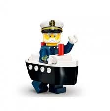 FCP Lego 71034 Minifigures Serie 23, Beutelset in limitierter Auflage 2022, Kollektion mit 1 von 12 Wählen Sie Ihren Charakter (Kapitän TRAGHETTO), Grün, Gelb von FCP
