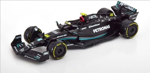 FCP Modell Kollektion offizielle Reproduktion Formel 1 f1 2023 Bburago Grand Prix Fahrer Auto kompatibel mit Stallungen Maßstab 1:43 (AMG F1 Russel 63) von FCP