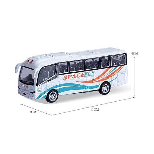 FCXVXCL Bus-Auto-Spielzeug mit Box, Legierung, Stadtbus-Spielzeugmodell, Druckguss, Metall, Rückziehfahrzeug, Spielzeug, Stadtauto, Spielzeug für Kinder, Geburtstagsgeschenk, Partyzubehör, Weiß FCXVXCL Bus-Auto-Spielzeug mit Box, Legierung, Stadtbus-Spielzeugmodell, Druckguss, Metall, Rückziehfahrzeug, Spielzeug, Stadtauto, Spielzeug für Kinder, Geburtstagsgeschenk, Partyzubehör, Weiß von FCXVXCL