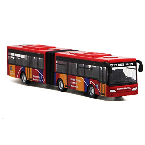 FCXVXCL Bus Spielzeug, Kleine Bus Spielzeug, Buses Modell, Pull Back Spielzeugautos,Spielzeugauts Set für Kinder Geburtstagsgeschenke Party (Rot) von FCXVXCL