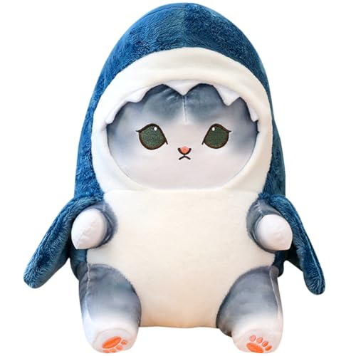 FCXVXCL Kuscheltier Shark Katze, Katze Plüschtier, Shark Cat Gefüllte Puppe Plüschpuppe, Niedlicher Hai Katze Plüsch Kissen Puppe, Plüsch Spielzeug Geschenk für Kinder Mädchen Jungen 25CM FCXVXCL Kuscheltier Shark Katze, Katze Plüschtier, Shark Cat Gefüllte Puppe Plüschpuppe, Niedlicher Hai Katze Plüsch Kissen Puppe, Plüsch Spielzeug Geschenk für Kinder Mädchen Jungen 25CM von FCXVXCL