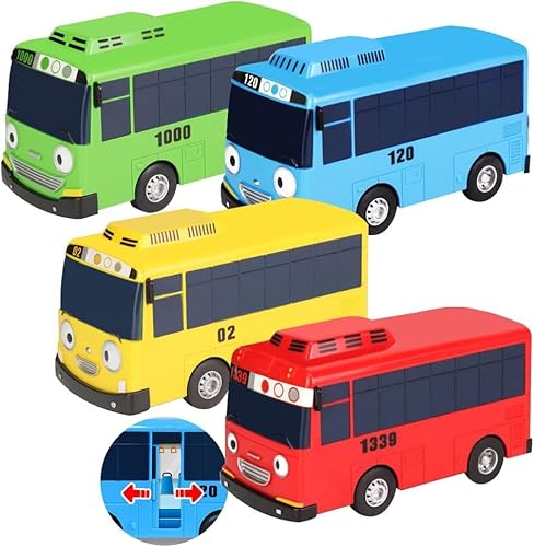 FCXVXCL Mini Bus Spielzeug,4 Stück Mini Pull Back Spielzeugautos, Kleine Bus Spielzeug, Buses Modell, Spielzeugauts Set für Freunde und Kinder 9cm FCXVXCL Mini Bus Spielzeug,4 Stück Mini Pull Back Spielzeugautos, Kleine Bus Spielzeug, Buses Modell, Spielzeugauts Set für Freunde und Kinder 9cm von FCXVXCL