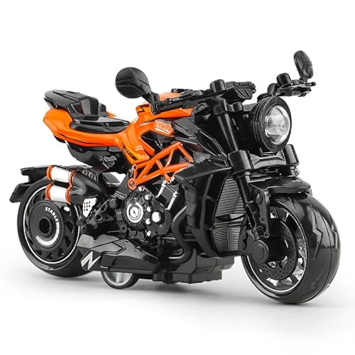 FCXVXCL Motorrad-Spielzeug, Mini-Rückzieh-Spielzeug, Autos, Motorräder, Spielzeug für Kinder, Legierung, Motorradmodell, Retro-Motorräder, Spielzeug für Kinder, 3 Stück von FCXVXCL