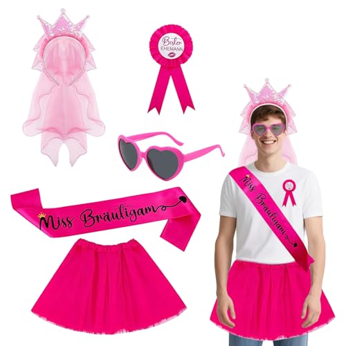 FDHBDF 5 Stück Junggesellenabschied Lustige Kostüme, Bräutigam Junggesellenabschied Herrenkostüme, Kreatives Styling, Rosa, Ballettröckchen, Geeignet für Party, Verlobung, Hochzeit FDHBDF 5 Stück Junggesellenabschied Lustige Kostüme, Bräutigam Junggesellenabschied Herrenkostüme, Kreatives Styling, Rosa, Ballettröckchen, Geeignet für Party, Verlobung, Hochzeit von FDHBDF