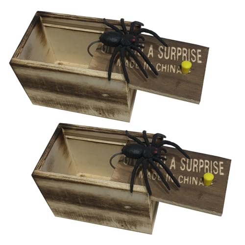 2 Stück Spider Prank Box, Spinne In Der Box, Spinnenbox Scherzartikel,Prank Spider Spielzeug,Gummispinne,Realistische Spider Prank Scare Box,Spinne Streich-Box,Für Kinder Erwachsene Party Favors Gifts 2 Stück Spider Prank Box, Spinne In Der Box, Spinnenbox Scherzartikel,Prank Spider Spielzeug,Gummispinne,Realistische Spider Prank Scare Box,Spinne Streich-Box,Für Kinder Erwachsene Party Favors Gifts von FDJZXW