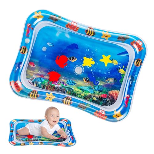 69x50cm Wassermatte Baby,BPA-Frei Wasserspielmatte Baby,Geeignet für 3-6 Monate Wassermatte,Spielzeug Bauchlage Spielmatte Befüllbar Matt von FDJZXW