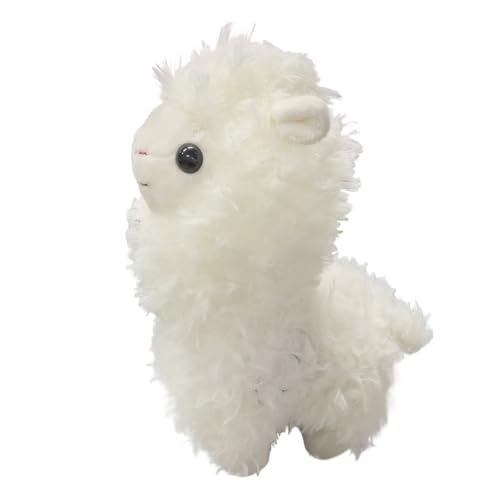 Alpaka Kuscheltier, Süß und Weich Kuscheltier Lama, Alpaka Kuscheltier Klein, 25cm Stand Alpaka Plüschtier, Weiß Kuschel Alpaka, Alpaca Stofftier Geburtstagsgeschenke für Mädchen und Jungen (Weiß) Alpaka Kuscheltier, Süß und Weich Kuscheltier Lama, Alpaka Kuscheltier Klein, 25cm Stand Alpaka Plüschtier, Weiß Kuschel Alpaka, Alpaca Stofftier Geburtstagsgeschenke für Mädchen und Jungen (Weiß) von FDJZXW
