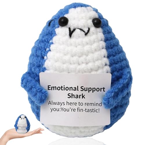 FDJZXW Gehäkelte Kuscheltiere,Kreative Süße Entzückendes Emotional Support Plushies,Häkelhai-Geschenk Einzigartiges Geburtstagsgeschenk für Hai-Liebhaber,Freunde,Frauen und Männer FDJZXW Gehäkelte Kuscheltiere,Kreative Süße Entzückendes Emotional Support Plushies,Häkelhai-Geschenk Einzigartiges Geburtstagsgeschenk für Hai-Liebhaber,Freunde,Frauen und Männer von FDJZXW