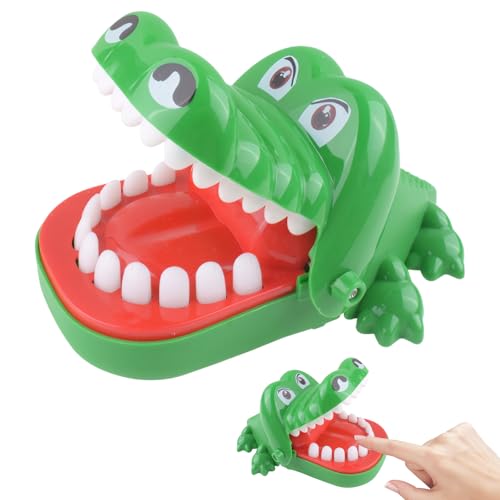 Krokodil Spiel Zähne, Groß Spielzeug Krokodil Zähne, Kroko Doctor Spiel für Kinder, Spaß Krokodilmund Finger Beißenspiel, Krokodilspielzeug für Kinder,Mädchen&Jungen,Familienspiel,Partyspiel,Geschenk von FDJZXW