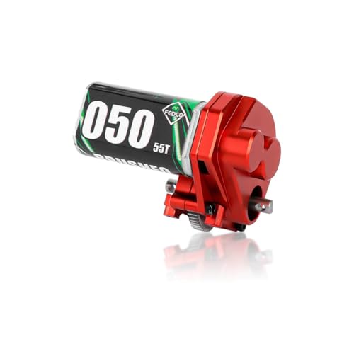 FEDCO SCX24 Motor und Getriebe 050 55T gebürsteter Motor Upgrade mit Stahlgetriebe Komplettes Getriebe 30% Leistung erhöht für Axial SCX24 Upgrades 1/24 RC Crawler FEDCO SCX24 Motor und Getriebe 050 55T gebürsteter Motor Upgrade mit Stahlgetriebe Komplettes Getriebe 30% Leistung erhöht für Axial SCX24 Upgrades 1/24 RC Crawler von FEDCO