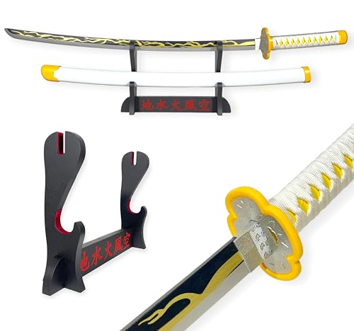 FEENOMENN Demon Slayer : Kimetsu No Yaiba - Nachbildung Katana Holzklinge - ZENITSU AGATSUMA FEENOMENN Demon Slayer : Kimetsu No Yaiba - Nachbildung Katana Holzklinge - ZENITSU AGATSUMA von FEENOMENN