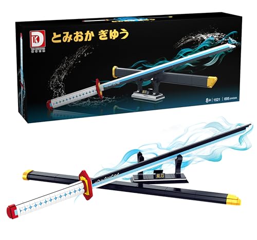 FÉENOMENN Katana Demon Slayer Giyu – Schwert Baukasten 695 Teile – Premium-Box FÉENOMENN Katana Demon Slayer Giyu – Schwert Baukasten 695 Teile – Premium-Box von FEENOMENN
