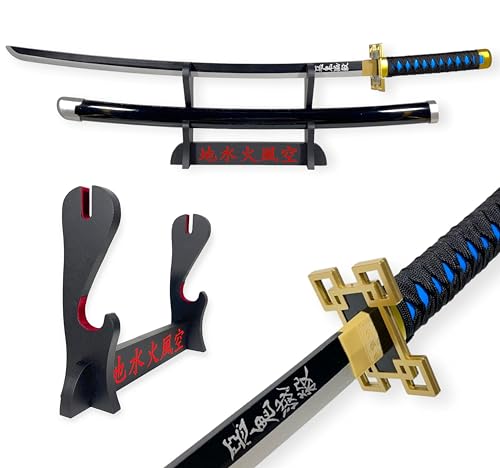 FÉENOMENN Katana Demon Slayer Muichiro Tokito – Schwert mit Holzklinge – japanischer Ständer inklusive FÉENOMENN Katana Demon Slayer Muichiro Tokito – Schwert mit Holzklinge – japanischer Ständer inklusive von FEENOMENN