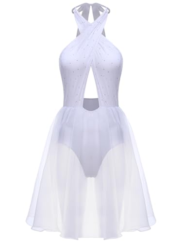 FEESHOW Damen Kostüm Monroe Kleid 50er Jahre Karneval Fasching Neckholder Glitzer Party Cocktailkleid Film Ikone Kostüm Weiß L FEESHOW Damen Kostüm Monroe Kleid 50er Jahre Karneval Fasching Neckholder Glitzer Party Cocktailkleid Film Ikone Kostüm Weiß L von FEESHOW