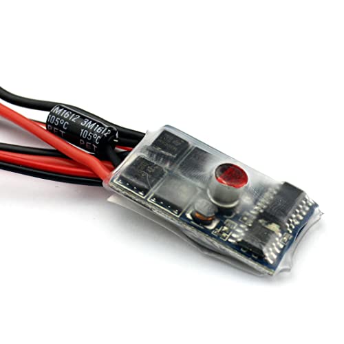 FEICHAO 20 A gebürsteter ESC-Geschwindigkeitsregler für 1/16 1/18 Auto, Boot, Panzer (1 Stück, ohne Bremse) von FEICHAO