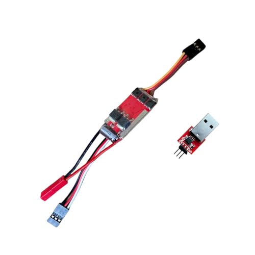 FEICHAO Mini-Q Mini-Z 20A Brushless ESC Speed Controller Programmer Parameter Anpassungskarte für 1/24 1/28 1/32 RC Car Model (Einstellkarte + 20A ESC) von FEICHAO