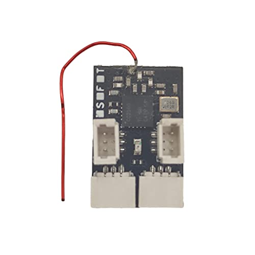 Ma-RX42-F2/F2+ Empfänger 5CH (kompatibel mit FRSKY-D16) Eingebaute ESC-Upgrade-Version: TELEM-Funktion Echtzeit-Überwachung Batteriespannungsempfänger Arbeitsspannung und Signalstärke (MicroRX) von FEICHAO