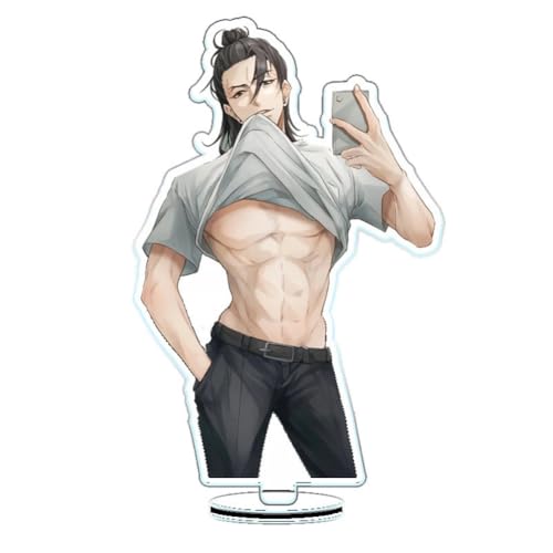 FEIDIAO Anime Ständer Satoru Figur Plakat Ständer Geto Suguru Action Figur Schreibtisch Anime Fans Sammlungen (A) von FEIDIAO
