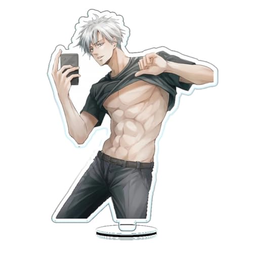 FEIDIAO Anime Ständer Satoru Figur Plakat Ständer Geto Suguru Action Figur Schreibtisch Anime Fans Sammlungen (B) von FEIDIAO