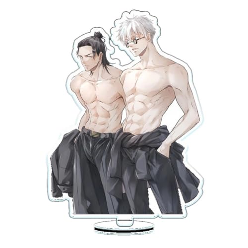 FEIDIAO Anime Ständer Satoru Figur Plakat Ständer Geto Suguru Action Figur Schreibtisch Anime Fans Sammlungen (C) von FEIDIAO
