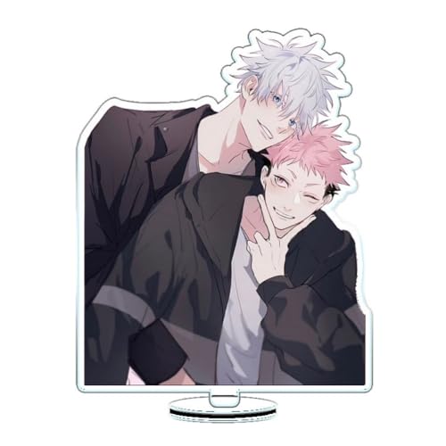 FEIDIAO Anime Ständer Satoru Figur Plakat Ständer Geto Suguru Action Figur Schreibtisch Anime Fans Sammlungen (D) von FEIDIAO