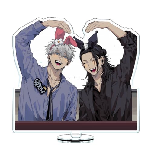 FEIDIAO Anime Ständer Satoru Figur Plakat Ständer Geto Suguru Action Figur Schreibtisch Anime Fans Sammlungen (E) von FEIDIAO