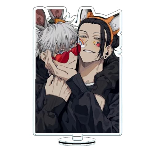 FEIDIAO Anime Ständer Satoru Figur Plakat Ständer Geto Suguru Action Figur Schreibtisch Anime Fans Sammlungen (F) von FEIDIAO