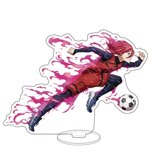 FEIDIAO Blau Lock Ständer Anime Charakter Isagi Yoichi Bachira Meguru Action Figur Ständer Desktop Dekoration Anime Fans Sammlungen (A) von FEIDIAO