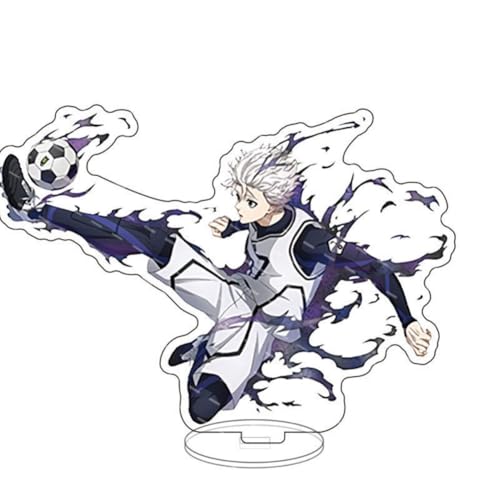 FEIDIAO Blau Lock Ständer Anime Charakter Isagi Yoichi Bachira Meguru Action Figur Ständer Desktop Dekoration Anime Fans Sammlungen (C) von FEIDIAO