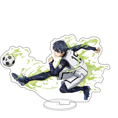 FEIDIAO Blau Lock Ständer Anime Charakter Isagi Yoichi Bachira Meguru Action Figur Ständer Desktop Dekoration Anime Fans Sammlungen (D) von FEIDIAO