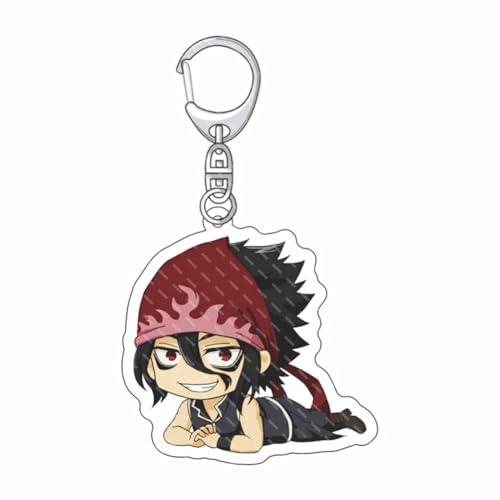 FEIDIAO Foods Wars Schlüsselanhänger Anime Charakter Yukihira Soma Acryl Anhänger Schlüsselbund Nakiri Erina, Megumi Tadokoro Figur Schlüssel Tasche Anhänger Zubehör (D) von FEIDIAO