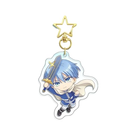FEIDIAO Frieren Schlüsselbund Niedlich Anime Charakter Frieren Acryl Anhänger Schlüsselanhänger Himmel Figur Schlüssel Tasche Anhänger Zubehör (D) von FEIDIAO