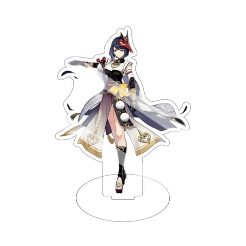 FEIDIAO Gen Shin Ständer Spiel Charakter Kokomi, Kujou Sara Action Figur Ständer Desktop Dekoration Anime Fans Sammlungen (F) von FEIDIAO