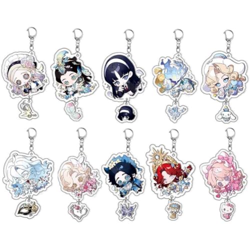 FEIDIAO Identität V Schlüsselanhänger Acryl Schlüssel Anhänger Cosplay Spiel Überlebende Rolle Chibi Figur Schlüsselring Tasche Dekor Zubehör 10pcs FEIDIAO Identität V Schlüsselanhänger Acryl Schlüssel Anhänger Cosplay Spiel Überlebende Rolle Chibi Figur Schlüsselring Tasche Dekor Zubehör 10pcs von FEIDIAO