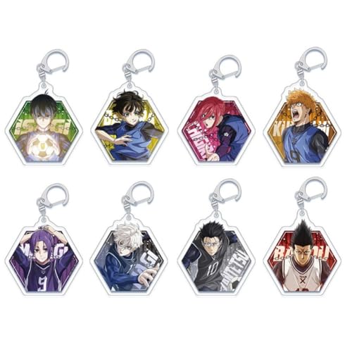 FEIDIAO Isagi Yoichi Schlüsselbund Anime Charakter Bachira Meguru Acryl Anhänger Schlüsselanhänger Rensuke Kunigami Figur Schlüssel Tasche Anhänger Zubehör 8pcs FEIDIAO Isagi Yoichi Schlüsselbund Anime Charakter Bachira Meguru Acryl Anhänger Schlüsselanhänger Rensuke Kunigami Figur Schlüssel Tasche Anhänger Zubehör 8pcs von FEIDIAO