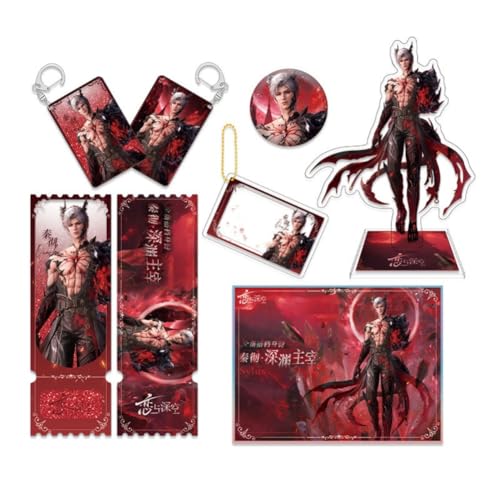 FEIDIAO Love & Deepspace Waren Set Sylus Figur Abzeichen Schlüsselanhänger Sylus Plakat Ständer Und Sammlungen Karte Für Fans 6pcs FEIDIAO Love & Deepspace Waren Set Sylus Figur Abzeichen Schlüsselanhänger Sylus Plakat Ständer Und Sammlungen Karte Für Fans 6pcs von FEIDIAO