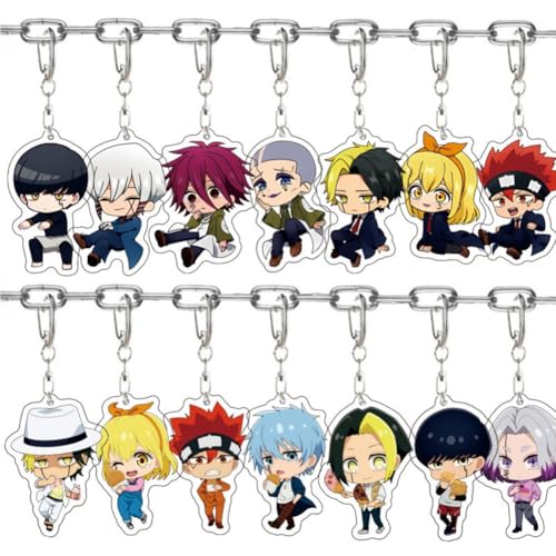 FEIDIAO Mashle Magie & Muskeln Schlüsselanhänger Anime Charakter Mash Burnedead Acryl Anhänger Schlüsselring Lemon Irvine Figur Schlüssel Tasche Anhänger Zubehör 14pcs FEIDIAO Mashle Magie & Muskeln Schlüsselanhänger Anime Charakter Mash Burnedead Acryl Anhänger Schlüsselring Lemon Irvine Figur Schlüssel Tasche Anhänger Zubehör 14pcs von FEIDIAO