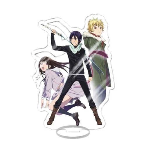 FEIDIAO Nora Gami Acryl Ständer Yato & Iki Hiyori Aktion Figur Stand Schreibtisch Dekoration Anime Fans Sammlungen (C) von FEIDIAO
