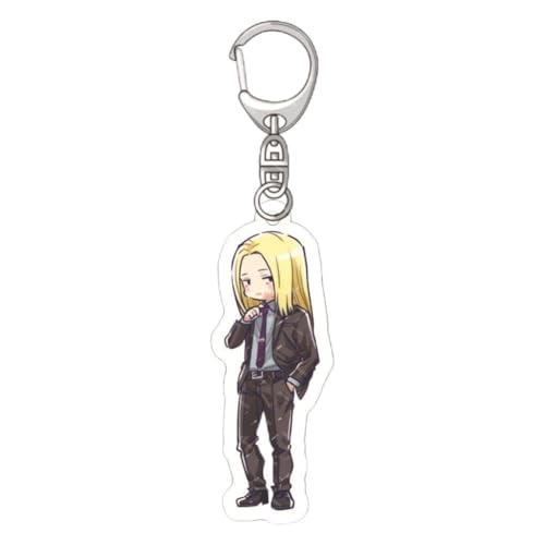 FEIDIAO Sakamoto Schlüsselanhänger Anime Charakter Sakamoto Taro Acryl Anhänger Schlüsselring Shaotang Ru, Sakamoto Hana Figur Schlüssel Tasche Anhänger Zubehör (A) von FEIDIAO