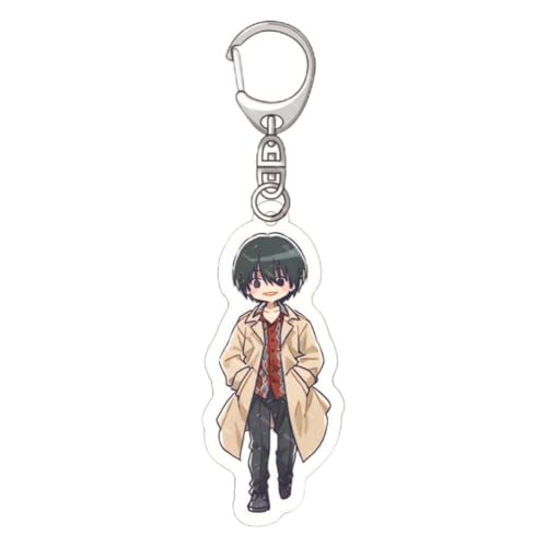 FEIDIAO Sakamoto Schlüsselanhänger Anime Charakter Sakamoto Taro Acryl Anhänger Schlüsselring Shaotang Ru, Sakamoto Hana Figur Schlüssel Tasche Anhänger Zubehör (C) von FEIDIAO