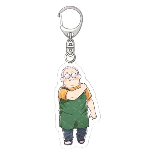 FEIDIAO Sakamoto Schlüsselanhänger Anime Charakter Sakamoto Taro Acryl Anhänger Schlüsselring Shaotang Ru, Sakamoto Hana Figur Schlüssel Tasche Anhänger Zubehör (D) von FEIDIAO