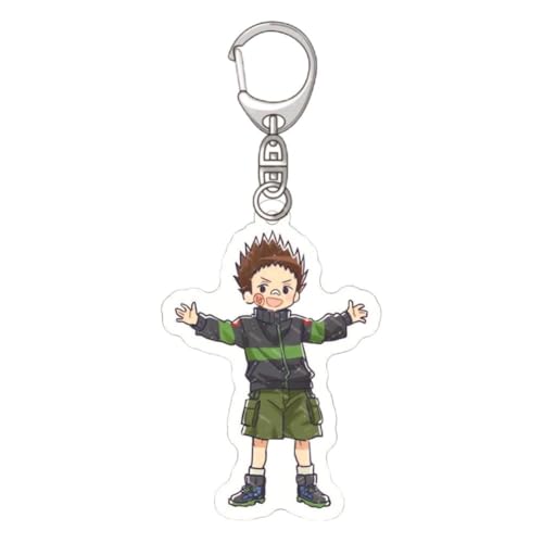 FEIDIAO Sakamoto Schlüsselanhänger Anime Charakter Sakamoto Taro Acryl Anhänger Schlüsselring Shaotang Ru, Sakamoto Hana Figur Schlüssel Tasche Anhänger Zubehör (F) von FEIDIAO