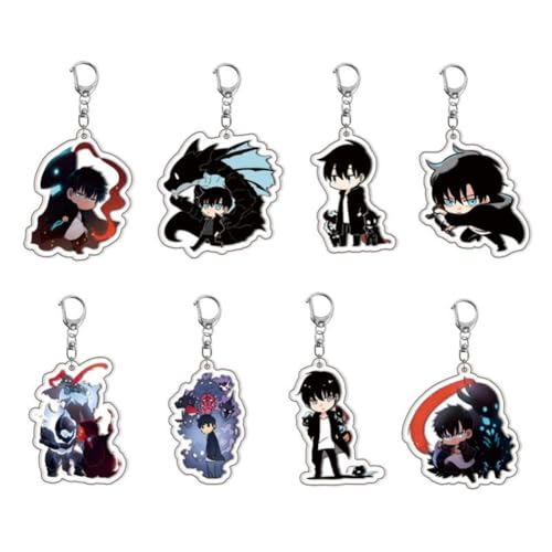 FEIDIAO Solo Schlüsselanhänger 8pcs Sung Jin Woo Acryl Schlüssel Anhänger Sung Jin-Woo Chibi Figur Schlüsselring Tasche Dekor Zubehör FEIDIAO Solo Schlüsselanhänger 8pcs Sung Jin Woo Acryl Schlüssel Anhänger Sung Jin-Woo Chibi Figur Schlüsselring Tasche Dekor Zubehör von FEIDIAO