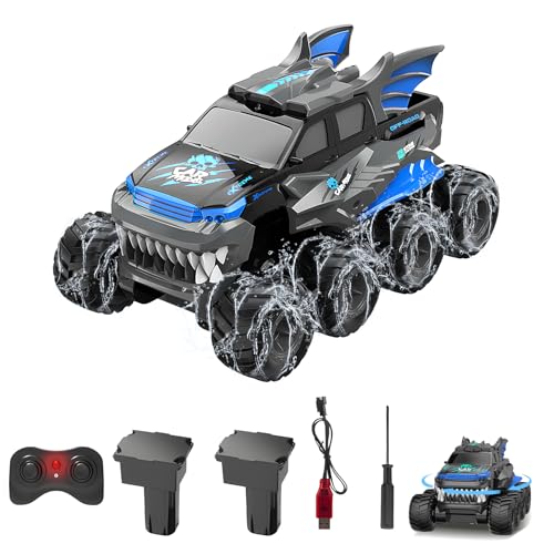 FEIMUOSI Ferngesteuertes Auto Amphibienfahrzeug RC Car: 8WD Outdoor Spiele Spielzeug Truck Hobby Offroad Fahrzeug für 4 5 6 7 8 9 10 Jahre Kinder und Erwachsene Weihnachten Geburtstag Geschenke von FEIMUOSI