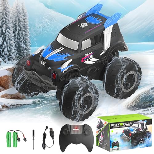 Ferngesteuertes Auto Amphibienfahrzeug RC Car: 2.4GHz Offroad Fahrzeug Outdoor Spiele Spielzeug 4WD Auto für 3 4 5 6 7 8 9 10 Jahre Jungen Kinder und Erwachsene Weihnachten Geburtstag Geschenke von FEIMUOSI