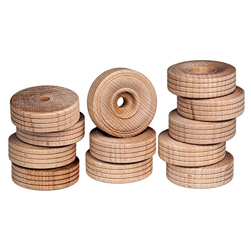 FEINSCHNITTkreativ Holzräder 38 x 13 mm (12 Stück) | Ideal für Fahrzeug- und Modellbau FEINSCHNITTkreativ Holzräder 38 x 13 mm (12 Stück) | Ideal für Fahrzeug- und Modellbau von FEINSCHNITTkreativ