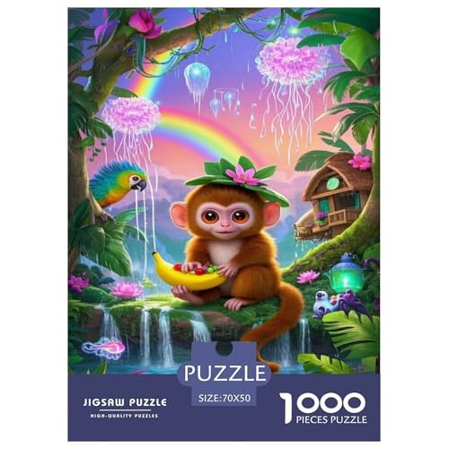 AFFE Puzzles 1000 Teile Schwer Puzzle Spielzeug Lernspiel Impossible Tier Herausforderungsspielzeug Für Erwachsene Kinder 70x50cm/1000pcs von FELASBUID