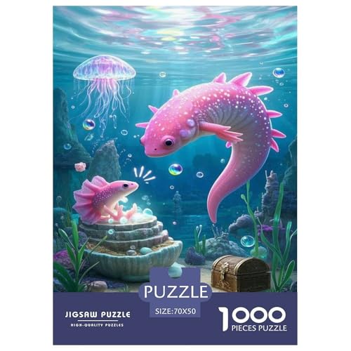 Axolotl Puzzle 1000 Teile Schwer Puzzle Spielzeug Lernspiel Impossible Tier Herausforderung Spielzeug Für Erwachsene Und Kinder in Bewährter 70x50cm/1000pcs Axolotl Puzzle 1000 Teile Schwer Puzzle Spielzeug Lernspiel Impossible Tier Herausforderung Spielzeug Für Erwachsene Und Kinder in Bewährter 70x50cm/1000pcs von FELASBUID